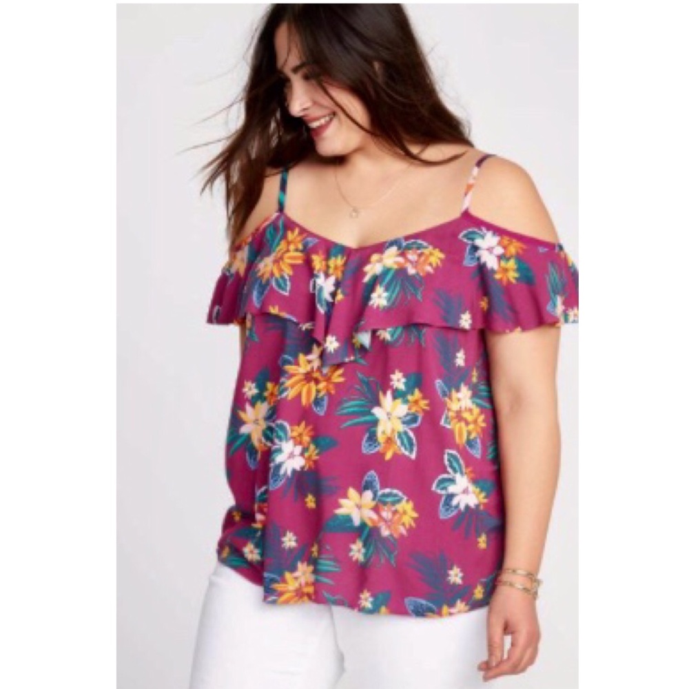 Old navy purple floral top